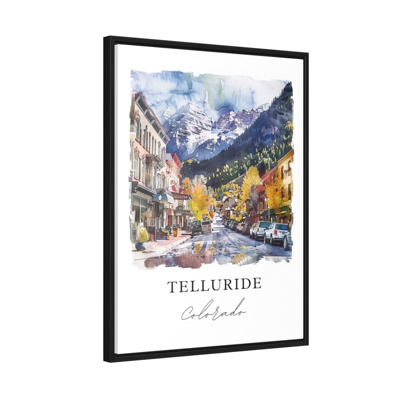 Telluride CO Wall Art, Telluride Print, Telluride CO Watercolor ...