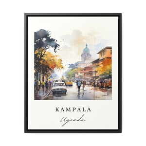 Kampala Uganda Art Print – Cityscape Travel Poster image 5