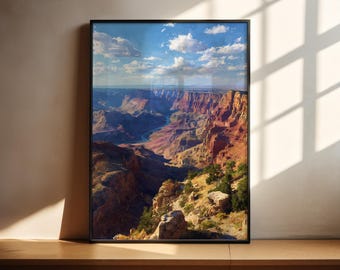 Grand Canyon Art Print | Arizona National Park Travel Poster