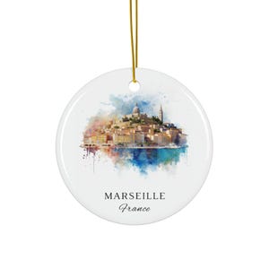 Marseille Ornament: Unique Marseille France Souvenir, Marseille Xmas Decor, and Authentic Marseille Christmas Gift