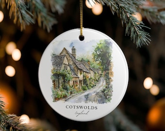 Cotswolds England Ornament: Unique Cotswolds Souvenir, Cotswolds Xmas Decor, and Authentic Cotswolds UK Gift