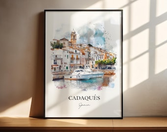 Cadaqués Spain Wall Art, Alt Empordà Comarca Print, Girona Artwork, Cadaques Spain Gift, Travel Print, Travel Poster, Housewarming Gift