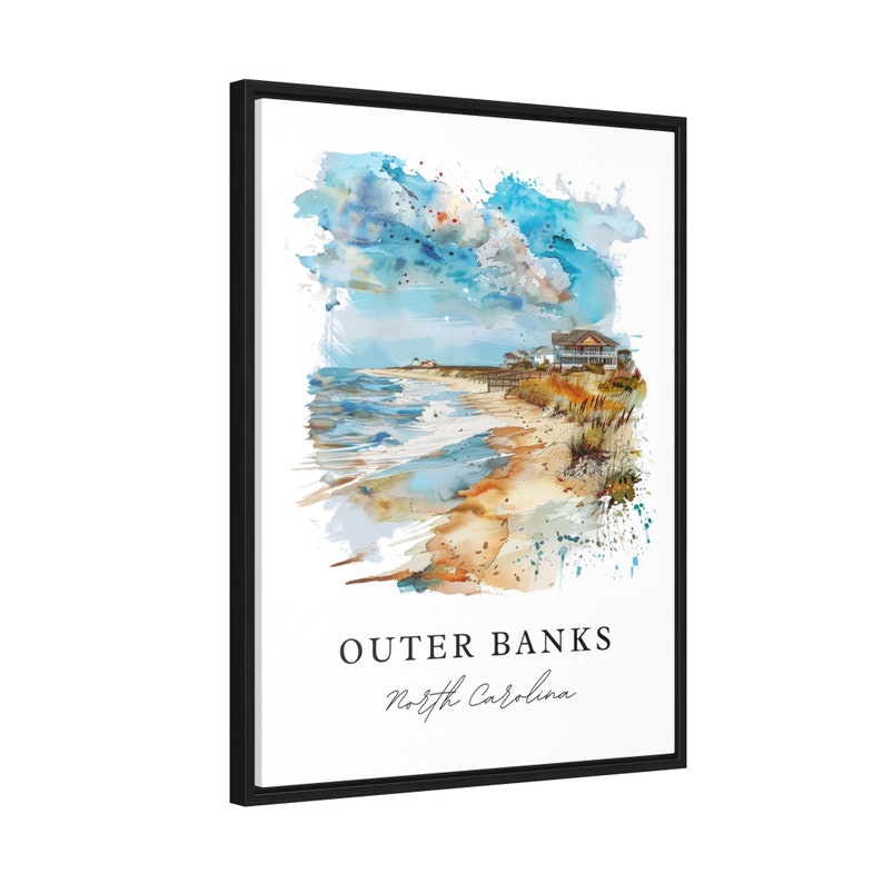 Outer Banks PNG Kunst, Outer Banks Druck, North Carolina Wandkunst, Outer Banks Geschenk, Reiseplakat, Einweihungsgeschenk Bild 6
