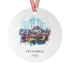 Istanbul Turkey Ornament: Unique Istanbul Souvenir, Xmas Decor, and Authentic Istanbul Turkey Gift