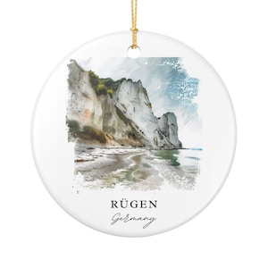 Rugen Germany Ornament: Unique Rugen Germany Souvenir, Germany Xmas Decor, and Authentic Rügen Gift