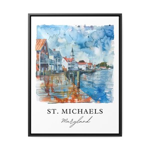 St. Michaels MD Wall Art, St. Michaels Print, St. Michaels Watercolor, St. Michaels MD Gift, Travel Poster, Housewarming Gift image 5