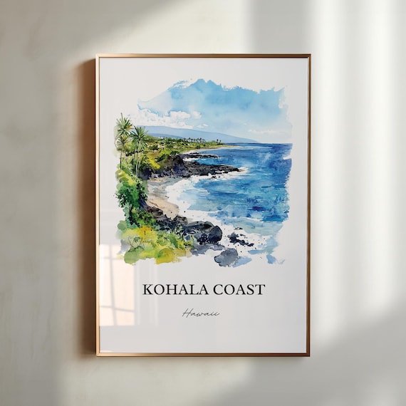 ハワイ島の説明絵画 ハワイの歴史（絵） ハワイ島の説明絵画 ハワイ島