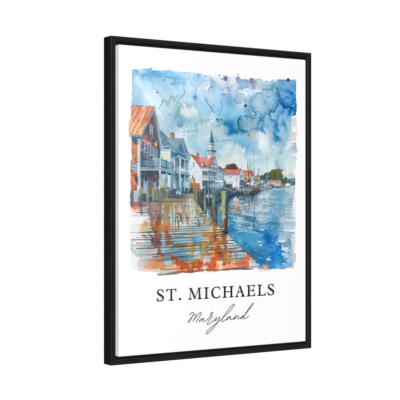 St. Michaels MD Wall Art, St. Michaels Print, St. Michaels Watercolor, St. Michaels MD Gift, Travel Poster, Housewarming Gift image 6
