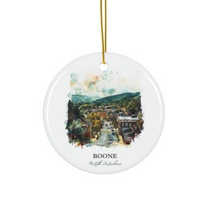 Boone NC Ornament: Unique Boone North Carolina Souvenir, Boone NC Xmas Decor, and Authentic Boone NC Gift