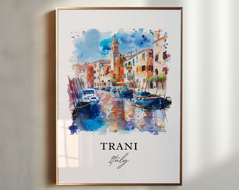 トラーニ イタリア タイルアートプリント、伝統的なマヨリカ模様
