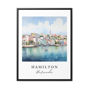 Hamilton Bermuda Travel Poster - Traditional City Art Print image 2
