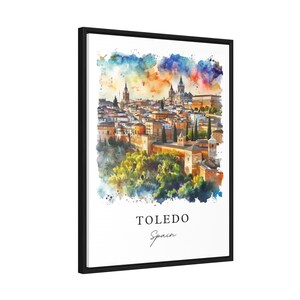 Lámina artística de Toledo, España, póster de viaje, regalo de inauguración de casa imagen 6