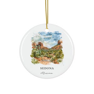 Sedona Arizona Ornament: Unique Sedona AZ Souvenir, Sedona Xmas Decor, and Authentic Sedona AZ Gift