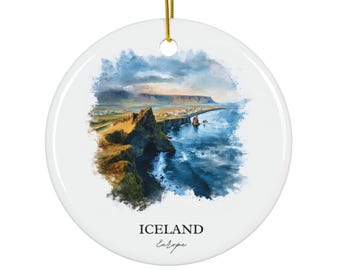 Iceland Ornament: Unique Iceland Souvenir, Iceland Xmas Decor, and Authentic Iceland Travel Gift