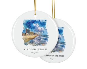 Virginia Beach Ornament: Unique Souvenir, VA Beach Holiday Decor