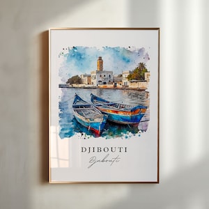 Djibouti wall art - Djibouti, Djibouti print, Djibouti Wedding gift, Djibouti City Birthday present, Custom Text, Perfect Gift