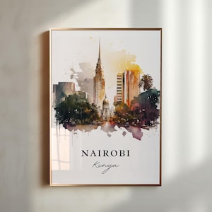 Nairobi Kenya wall art - Kenya, Nairobi poster, Nairobi Wedding gift, Nairobi Birthday present, Custom Text, Personalized Gift