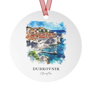Dubrovnik Croatia Ornament: Unique Souvenir, Dubrovnik Xmas Decor, and Authentic Dubrovnik Gift