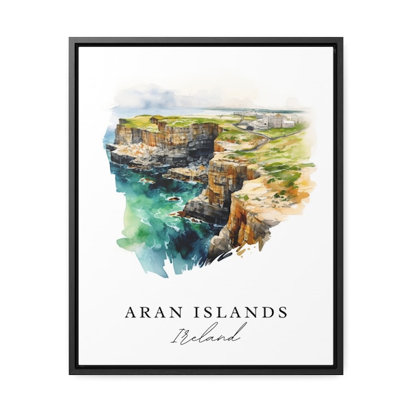 Reisposter Aran Islands, Ierland - aquarelkunstdruk