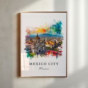 Mexico City wall art - Mexico, Mexico City print, CDMX Wedding gift, Birthday present, Custom Text, Perfect Gift