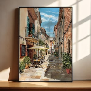 Mallorca Spain Watercolor Art Mallorca Travel Print Mallorca Spain Artwork Spain Decor Mallorca Wall Art