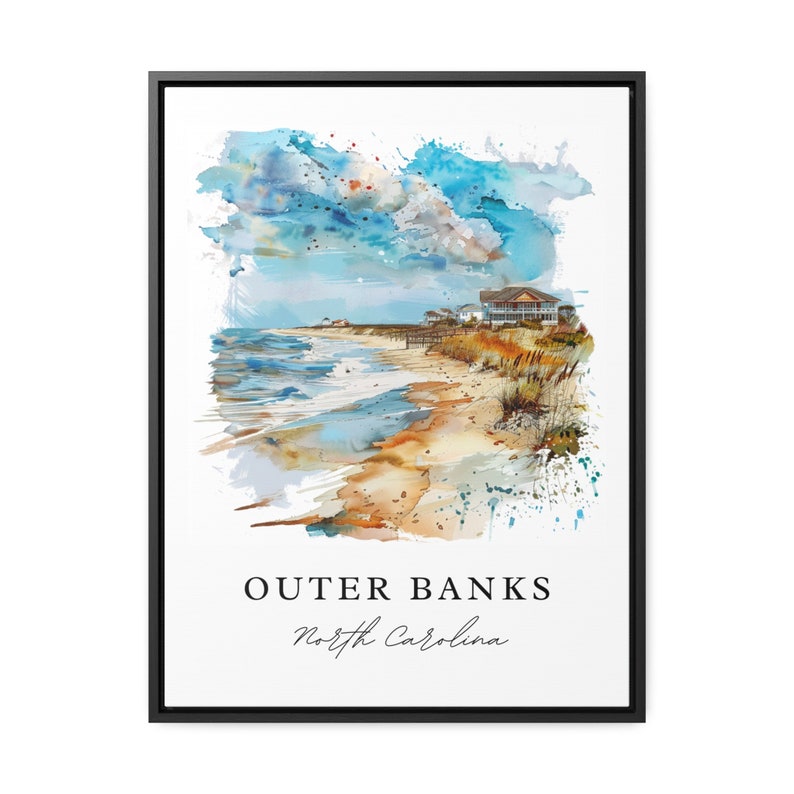Outer Banks PNG Kunst, Outer Banks Druck, North Carolina Wandkunst, Outer Banks Geschenk, Reiseplakat, Einweihungsgeschenk Bild 5