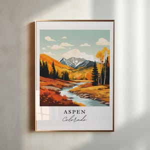 Aspen CO wall art - Colorado, Aspen poster, Aspen Colorado Wedding gift, Birthday present, Custom Text, Personalized Gift