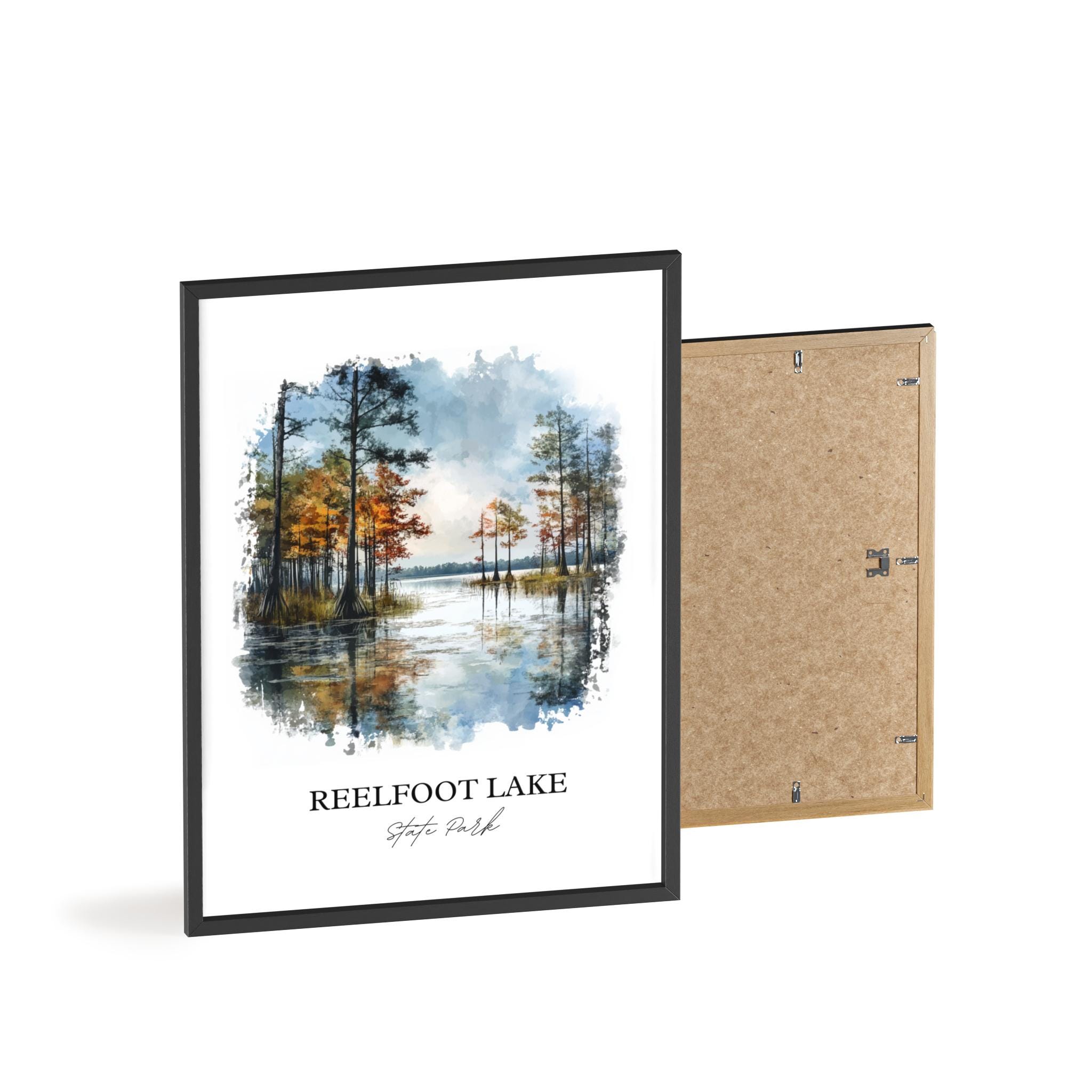 Retro Blechschild Reelfoot Lake 15x30cm - Vintage Wanddekoration Für Café & Zuhause