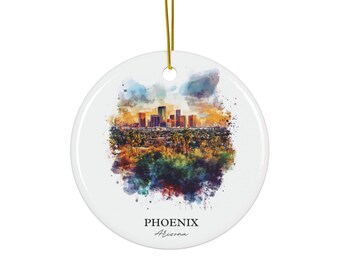 Phoenix AZ Ornament: Unique Phoenix Souvenir, Phoenix Xmas Decor, and Authentic Phoenix Arizona Gift