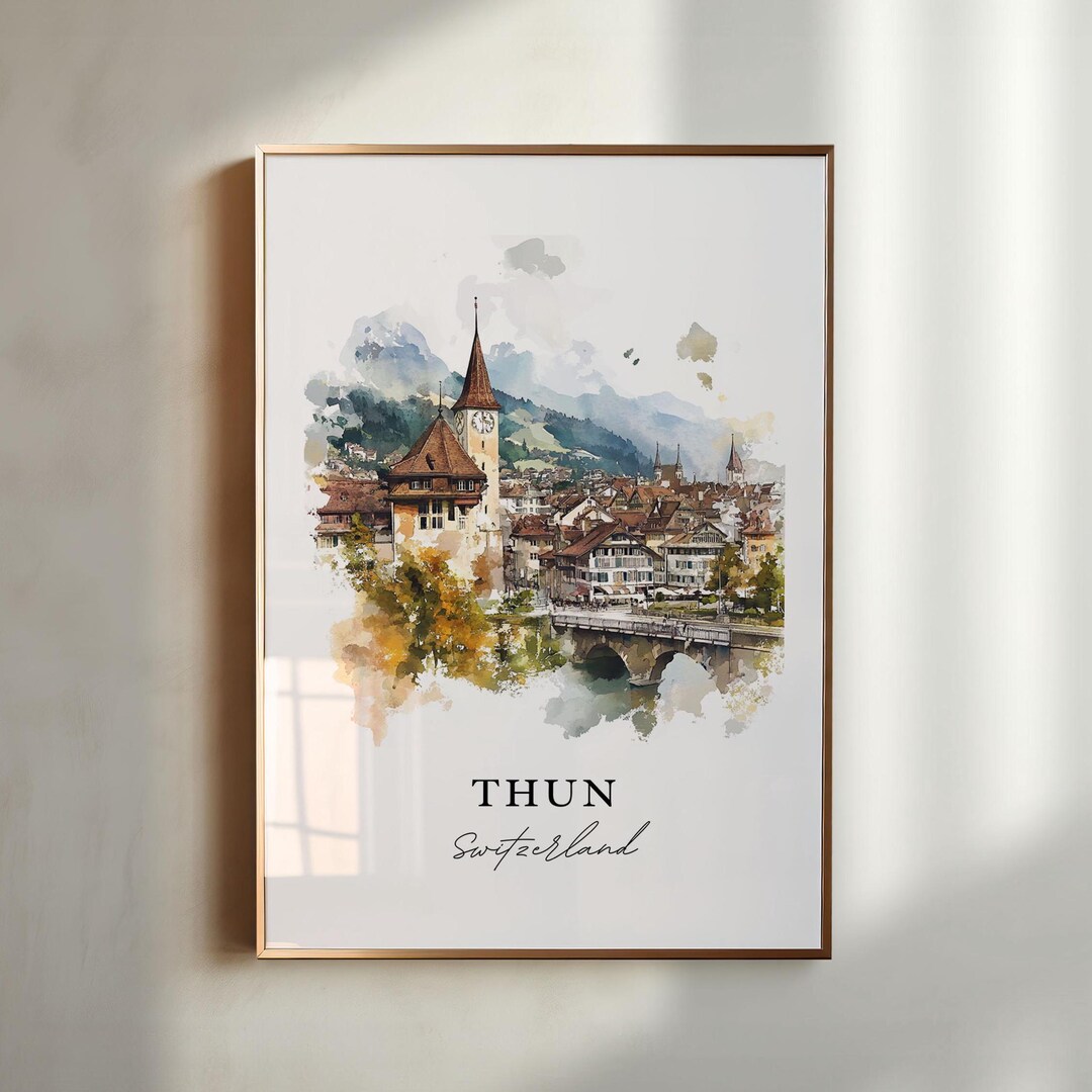Thun Switzerland Wall Art Thun Print Thun Switzerland Watercolor thun-switzerland-wall-art-thun-print-thun-switzerland-watercolor