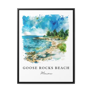 Goose Rocks Beach Art, Kennebunkport-print, Maine Wall Art, Kennebunkport-cadeau, reisprint, reisposter, reiscadeau, housewarmingcadeau afbeelding 5