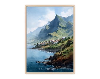 Formentera Watercolor Art Formentera Travel Print Spain Artwork Formentera Beach Decor Balearic Islands Wall Art