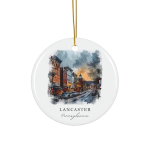 Lancaster PA Ornament: Einzigartiges Lancaster Souvenir, Lancaster Weihnachtsdekor und authentisches Geschenk von Lancaster Pennsylvania