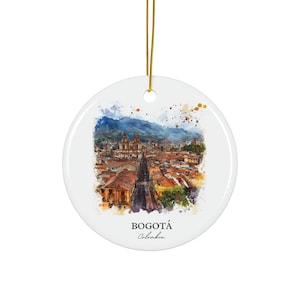Bogota Colombia Ornament: Unique Bogota Souvenir, Bogota Xmas Decor, and Authentic Bogota Colombia Gift