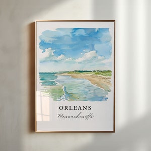 Orleans Massachusetts Art, Orleans Beach Print, MA Beach Art, Orleans MA Gift, Travel Print, Travel Poster, Travel Gift, Housewarming Gift