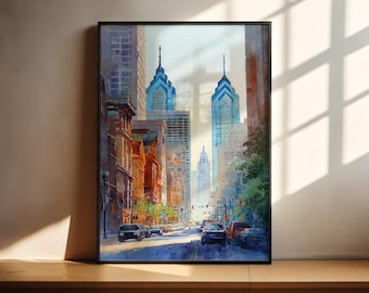 Akvarellkonst i Philadelphia, resetryck i Philadelphia, konstverk i Philadelphia, dekoration i Pennsylvania, väggkonst i Pennsylvania