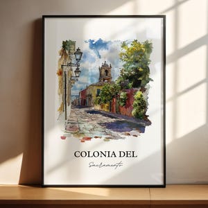 Colonia del Sacramento Wall Art, Uruguay Print, Uruguay Artwork, Colonia del Sacramento Gift, Travel Print, Travel Poster, Housewarming Gift