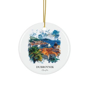 Dubrovnik Croatia Ornament: Unique Dubrovnik Souvenir, Dubrovnik Xmas Decor, and Authentic Dubrovnik Croatia Gift