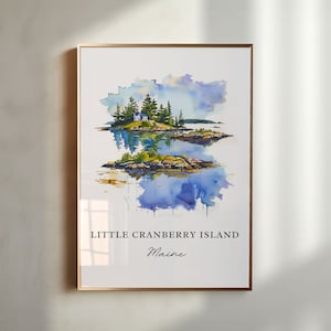 Little Cranberry Island Art, Cranberry Isles Print, Cranberry Isles Watercolor, Maine Art Gift, Travel Poster, Maine Housewarming Gift