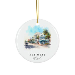 Key West FL Ornament: Unique Florida Keys Souvenir, Florida Xmas Decor, and Authentic Key West Florida Gift