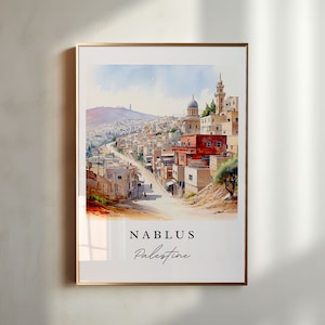 Nablus Palestine Art Print - Archival Quality, Wedding Gift