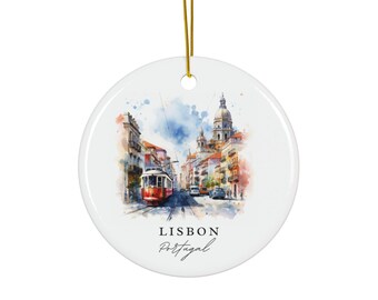 Lisbon Portugal Ornament: Unique Lisbon Souvenir, Lisbon Decor, and Authentic Lisbon Portugal Gift