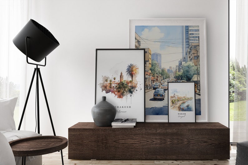 Lámina artística de Pretoria, Sudáfrica – Póster de viaje con paisaje urbano imagen 10