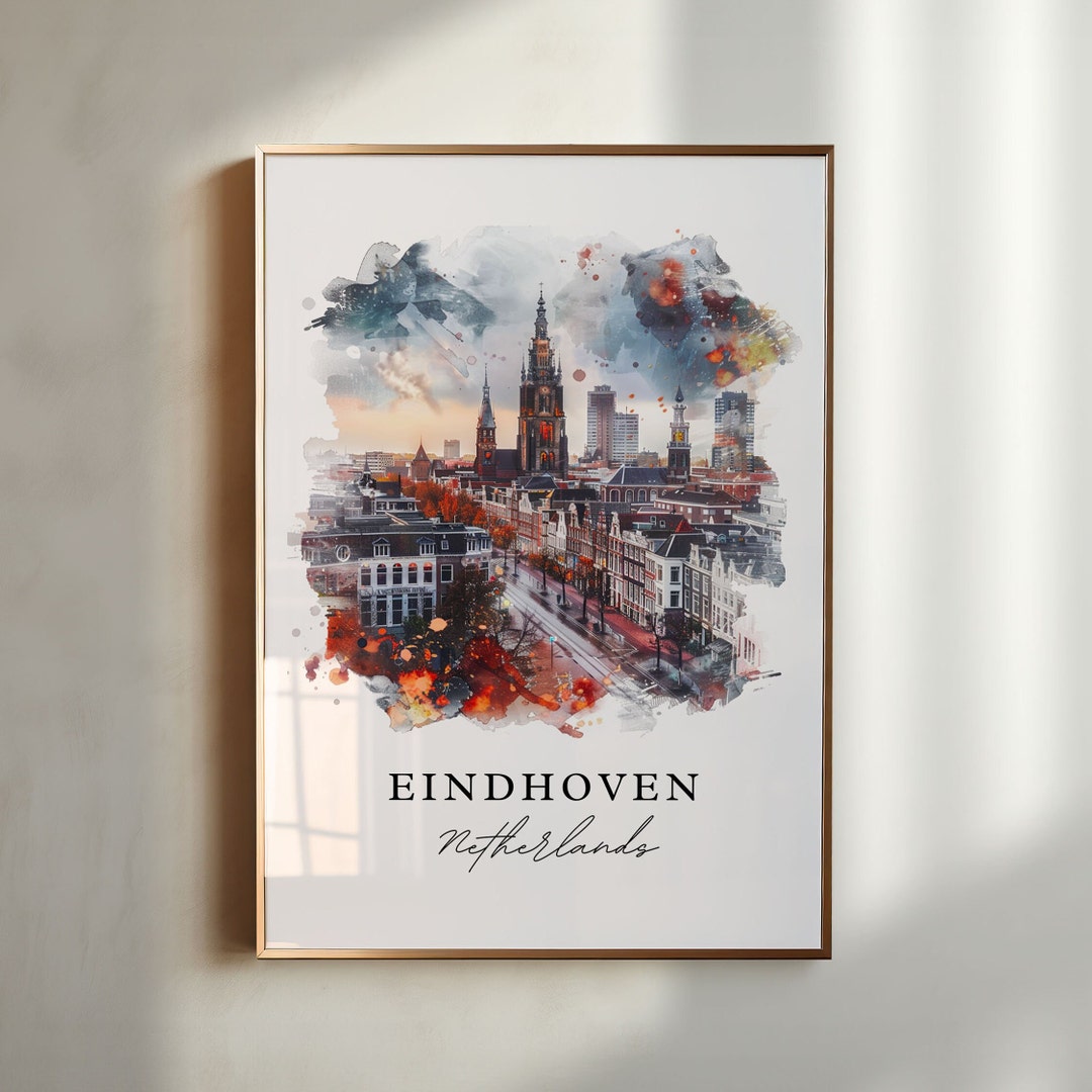 Eindhoven Art Print, Eindhoven Print, Netherlands Wall Art, Eindhoven
