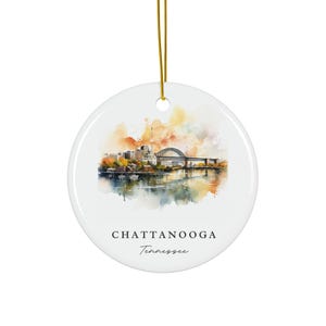 Chattanooga TN Ornament: Unique Chattanooga Souvenir, Chattanooga Xmas Decor, and Authentic Chattanooga Tennessee Christmas Gift