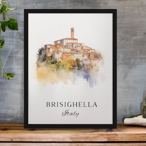 Brisighella Italy wall art - Italy, Brisighella poster, Brisighella Wedding gift, Birthday present, Custom Text, Personalised Gift