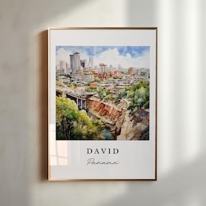 David Panama wall art - Panama, David poster, David Wedding gift, David Panama Birthday present, Custom Text, Personalized Gift