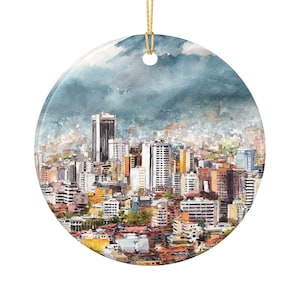 Caracas-Verzierung: Einzigartiges Caracas-Souvenir, Caracas-Skyline-Weihnachtsdekor und authentisches Caracas-Venezuela-Geschenk