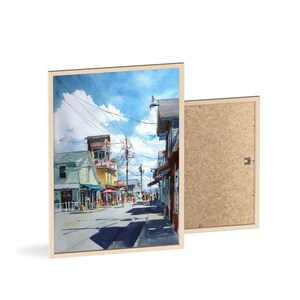 Wildwood NJ Watercolor Art Wildwood NJ Travel Print Wildwood Artwork Jersey Shore Decor South Jersey Wall Art image 8
