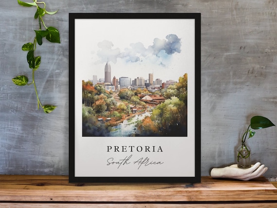 Pretoria South Africa Art Print – Cityscape Travel Poster